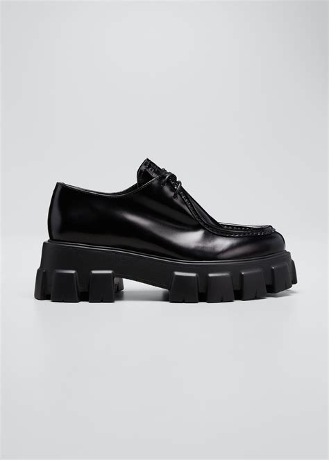 prada monolith moccasin